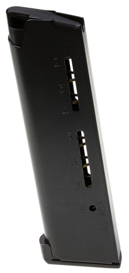 Wilson Combat ETM Black Stainless 8rd .45 ACP+P 1911 Magazine with Lo-Profile Steel Floor Plate