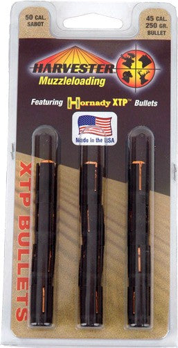 Harvester XTP 50 Cal 250gr .452 Hornady XTP Sabot Bullets 12-Pack