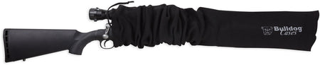 Bulldog BD152 Oversized Scoped Rifle Gun Sock 52" Black Soft Knit Moisture-Resistant Cover