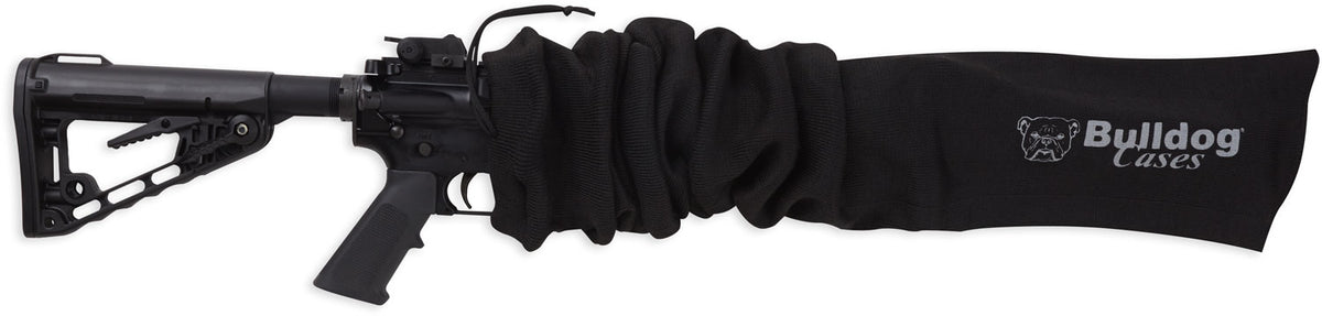 Bulldog BD158 Tactical Rifle Gun Sock 45" Black Soft Knit Moisture-Resistant Protective Cover