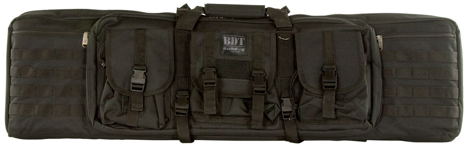 Bulldog BDT4037B BDT Single Tactical Rifle Case 37" Black Nylon with Deluxe Padded Backstraps and Lockable Zippers