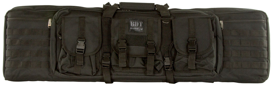 Bulldog BDT4043B BDT Single Tactical Rifle Case Black Nylon with High-Vis Pockets and Lockable Zippers