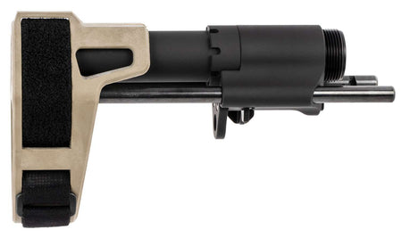 SB Tactical SB PDW 3-Position Adjustable Pistol Brace FDE with Black Housing for AR-15