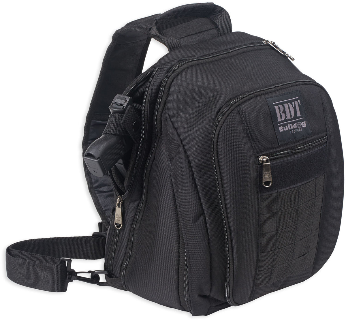 Bulldog BDT408B Tactical Sling Bag Small Black Nylon Padded Shoulder