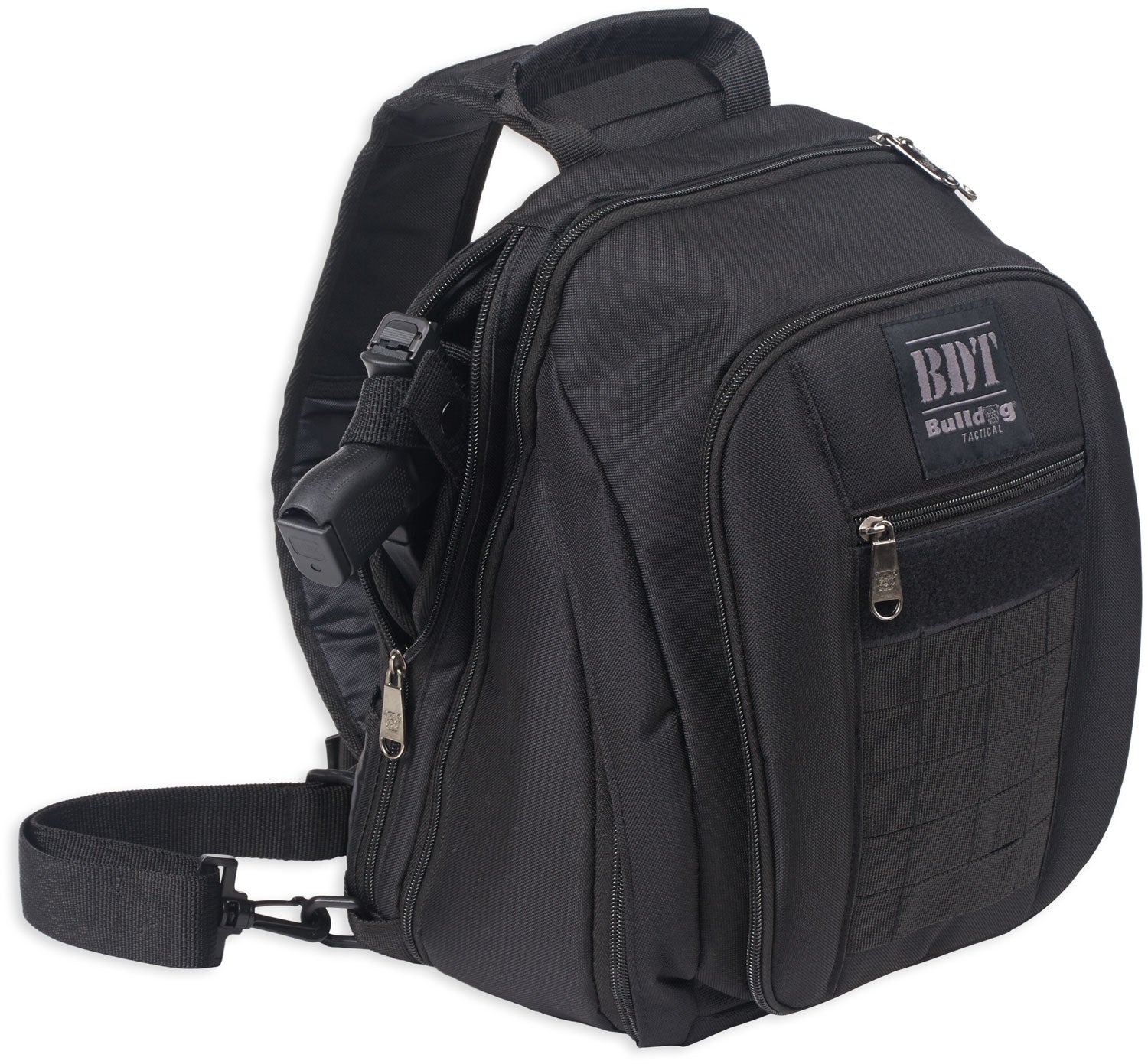 Bulldog BDT408B Tactical Sling Bag Small Black Nylon Padded Shoulder