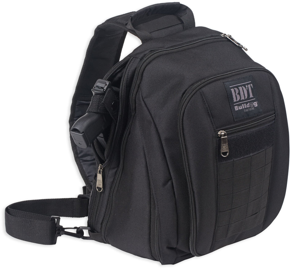 Bulldog BDT408B Tactical Sling Bag Small Black Nylon Padded Shoulder