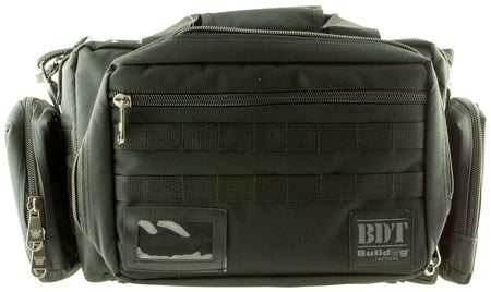 Bulldog BDT930B BDT XL Tactical MOLLE Range Bag Black with 4 Removable Exterior Padded Pouches