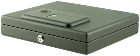 Bulldog BD4055B Magnum Top-Load Biometric Quick-Access Vault Fingerprint ID Entry Black Steel Holds 1 Handgun