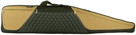 Bulldog BD360 Elite Rifle Case 48" Water-Resistant Nylon Black/Tan with Heat-Resistant Soft Inner Lining