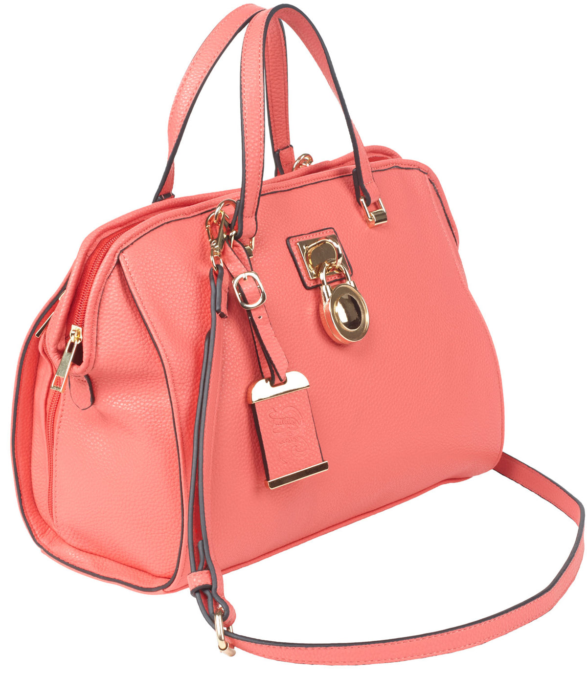 Bulldog BDP026 Ambidextrous Coral Leather Satchel Purse with Integrated Holster Small Pistols