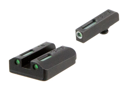 TruGlo TFX TG13TA2A Black Green Tritium Fiber Optic Front/Rear Sights White Outline