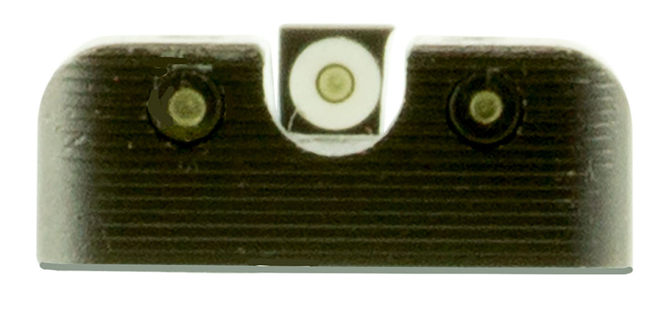 TruGlo TG231H1W Tritium Pro Black Green Tritium Iron Sight Set with White Outline