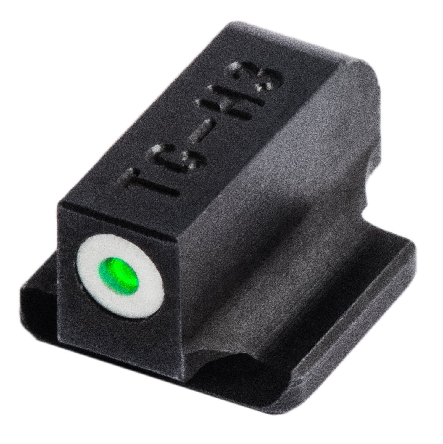 TruGlo TG231R2W Tritium Pro Black Green Tritium White Outline Front/Rear Sight Combo