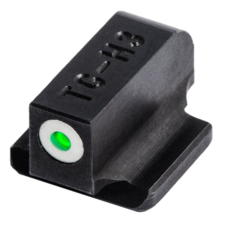 TruGlo TG231R2W Tritium Pro Black Green Tritium White Outline Front/Rear Sight Combo
