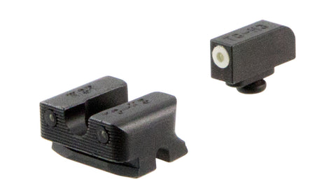 TruGlo TG231W3W Tritium Pro Black Green Tritium White Outline Front/Rear Sight Combo
