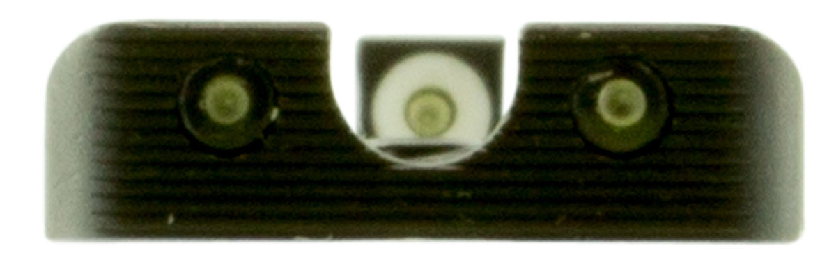 TruGlo TG231MP1W Tritium Pro Replacement Night Sights White Outline Front Green Tritium Rear