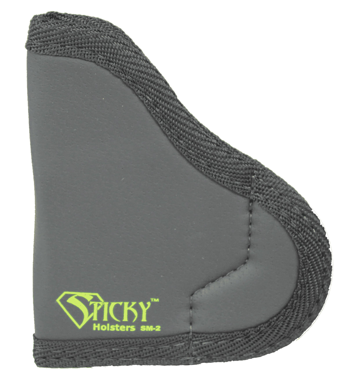 Sticky Holsters SM2 Pocket IWB Holster Black/Green Latex Free Rubber Fits .380 Semi-Auto Pistols Up To 2.50" Barrel Ambidextrous