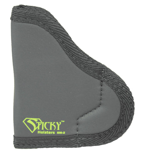 Sticky Holsters SM2 Pocket IWB Holster Black/Green Latex Free Rubber Fits .380 Semi-Auto Pistols Up To 2.50" Barrel Ambidextrous