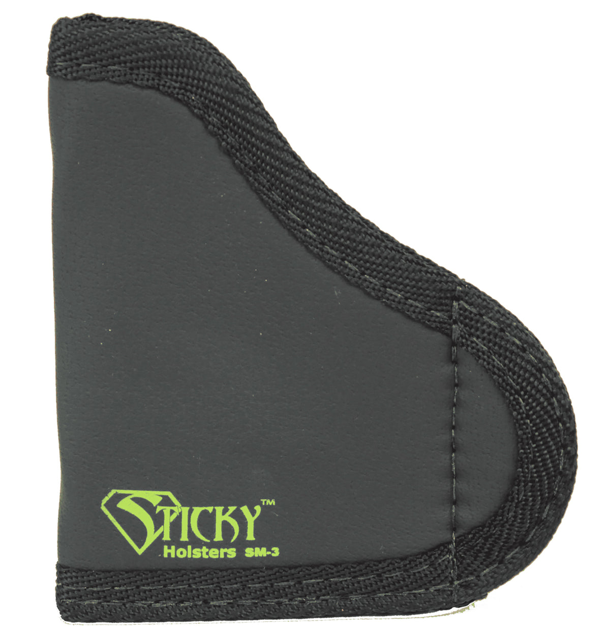 Sticky Holsters SM3 Pocket IWB Holster Black/Green Latex Free Rubber Fits .380 Auto with Laser Up To 2.75" Barrel Ambidextrous