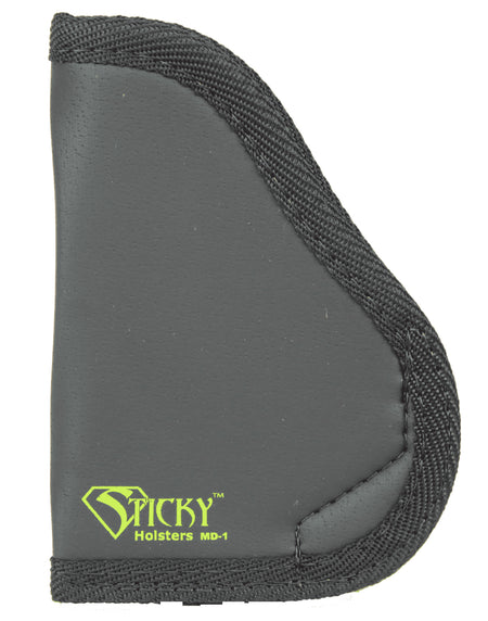 Sticky Holsters MD1 IWB Carry Holster Black/Green Latex Free Rubber Fits Small 9mm Pistols/Ruger LC9 Ambidextrous