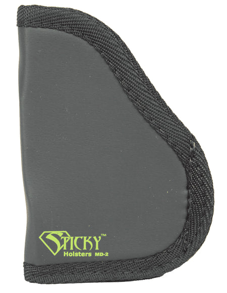 Sticky Holsters MD2 Carry Holster Black/Green Latex Free Rubber Fits S&W Shield Series Semi-Auto Ambidextrous