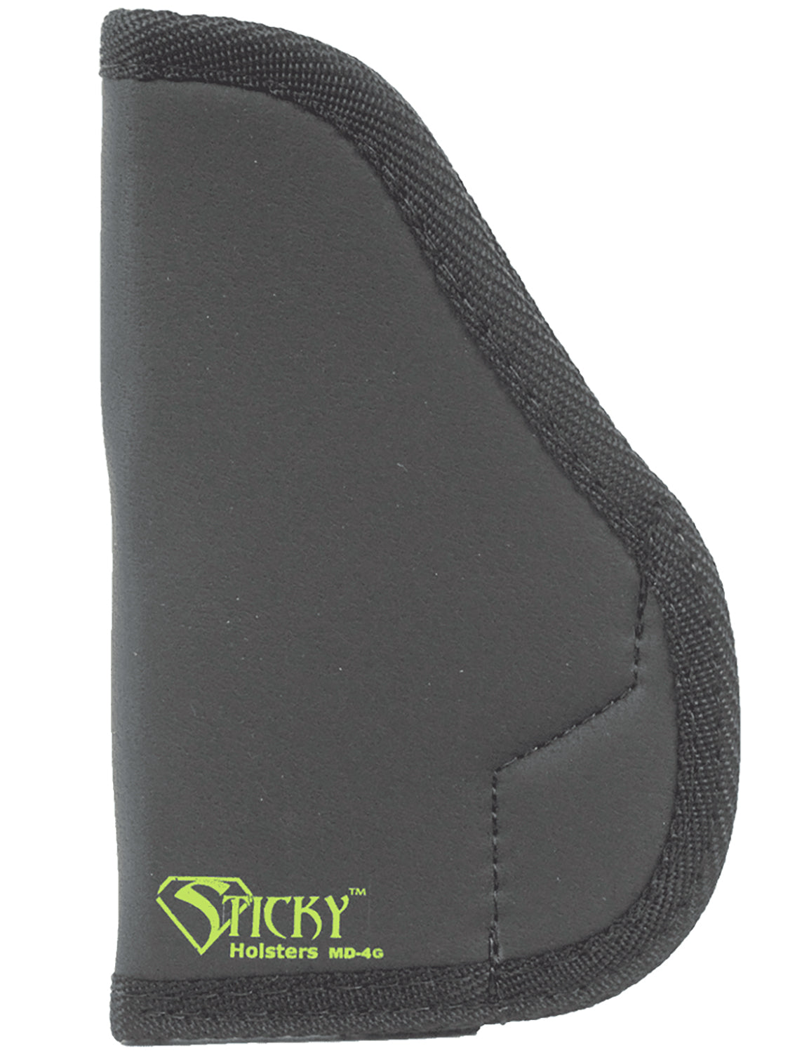 Sticky Holsters MD4 Gen 1 Carry Holster Black/Green Latex Free Rubber Fits Glock 26/27 Pistol Ambidextrous
