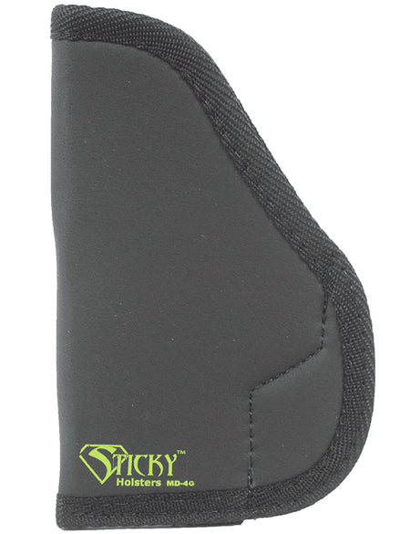 Sticky Holsters MD4 Gen 1 Carry Holster Black/Green Latex Free Rubber Fits Glock 26/27 Pistol Ambidextrous