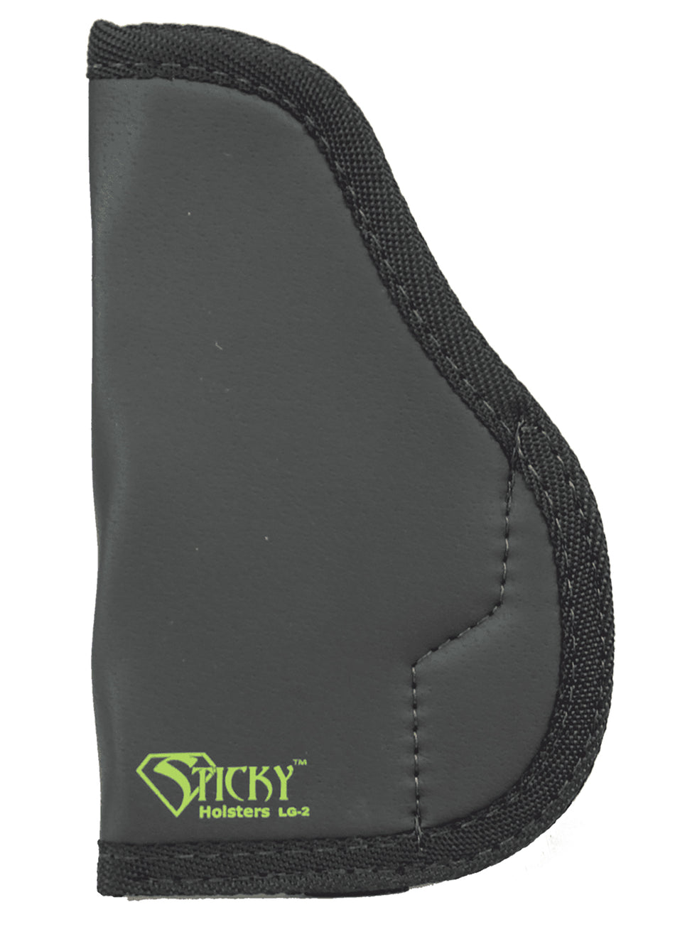 Sticky Holsters LG2 Carry Holster Black/Green Latex Free Rubber Fits Med/Lg Semi-Auto with 4" Barrel Ambidextrous