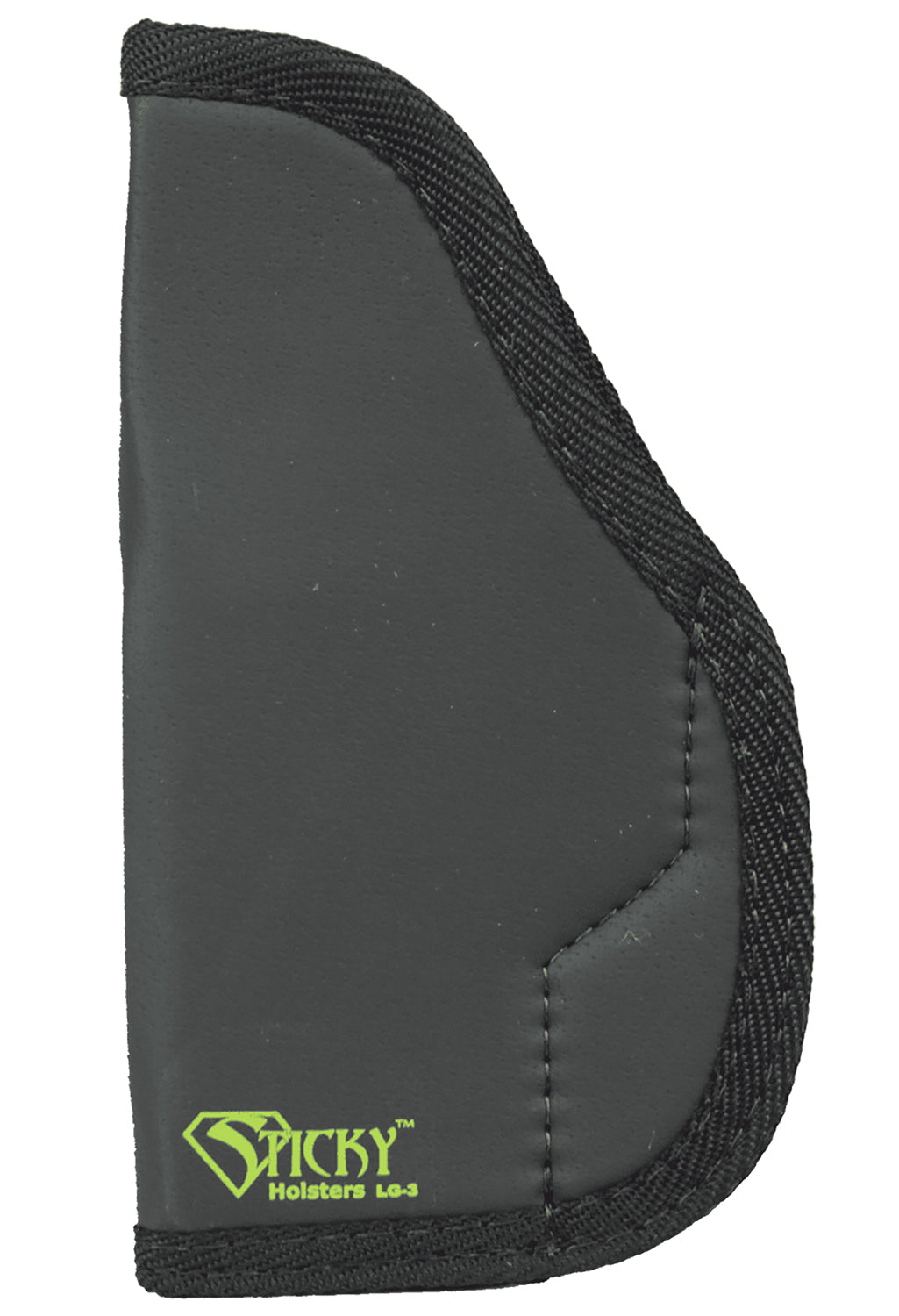 Sticky Holsters LG3 Carry Holster Black/Green Latex Free Rubber Designed for Glock Pistols Up To 4.75" Barrel Ambidextrous