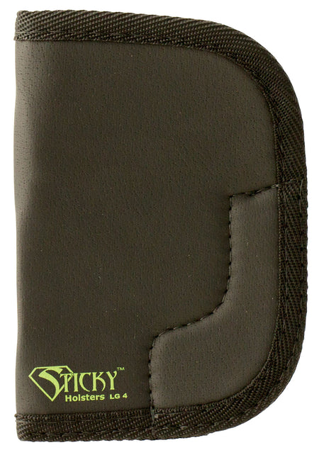 Sticky Holsters LG4 Ambidextrous Latex Free Rubber Holster Large Revolvers 3" Barrel Black and Green