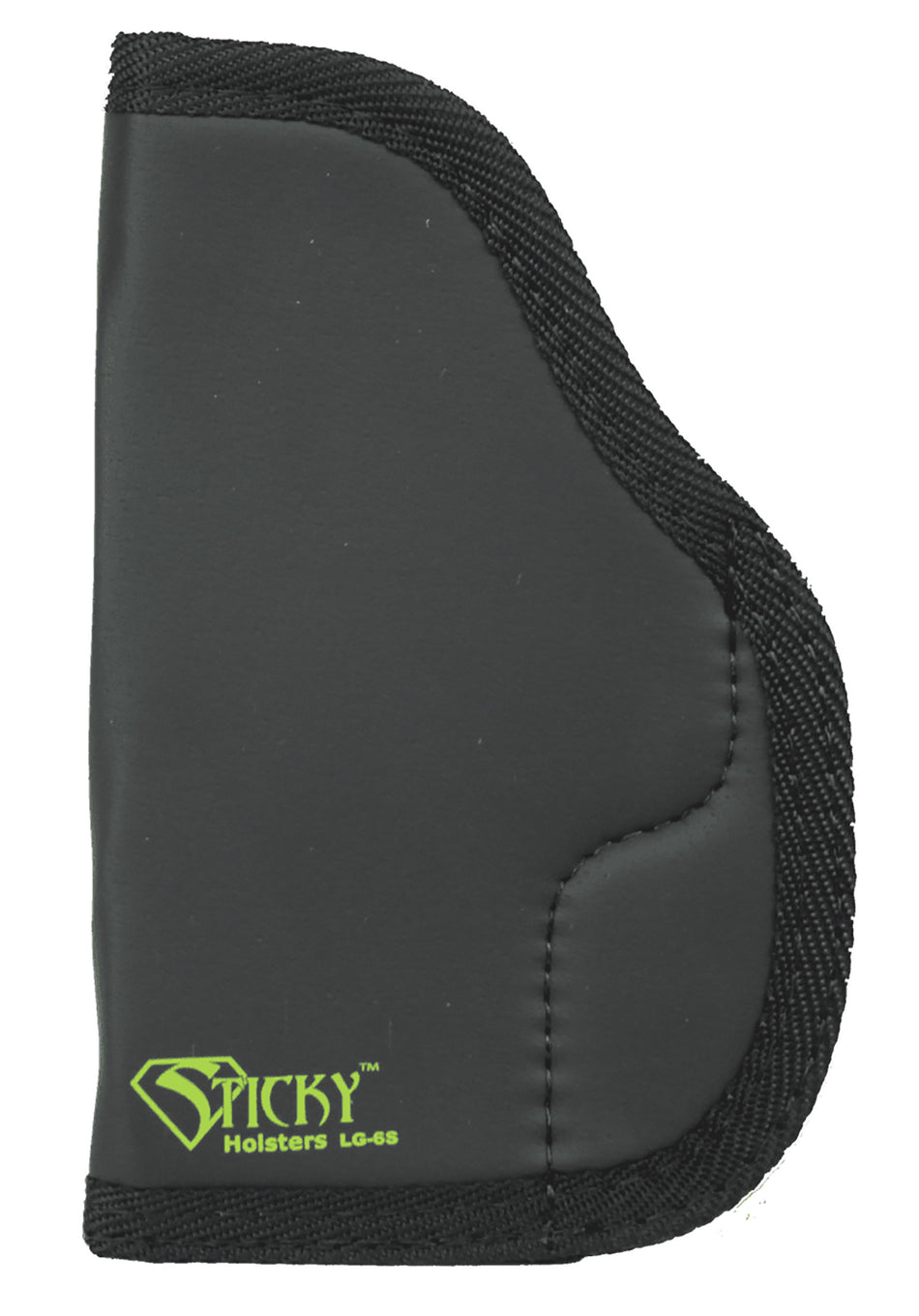 Sticky Holsters LG6S Ambidextrous Latex Free Holster for Compact and Medium Semi-Automatic Pistols Black Green