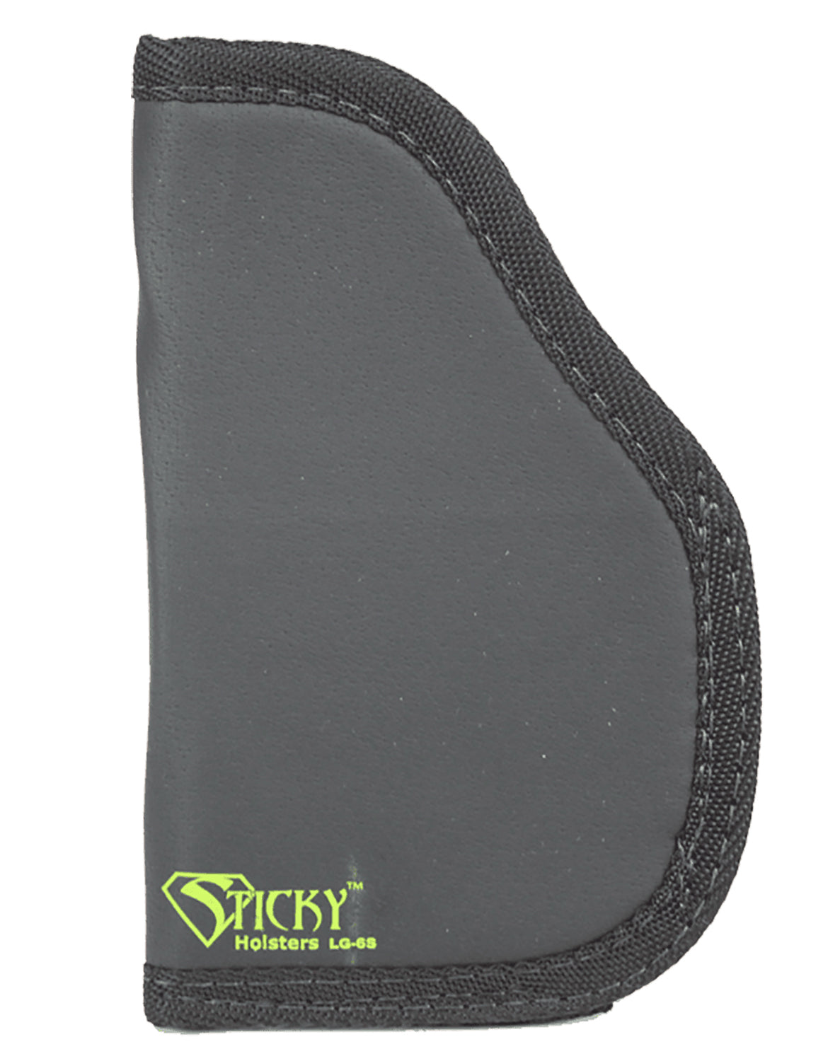 Sticky Holsters LG6SMOD Ambidextrous Holster Black Green Latex Free Fits Large Auto Pistol with Laser 3-4 Inch