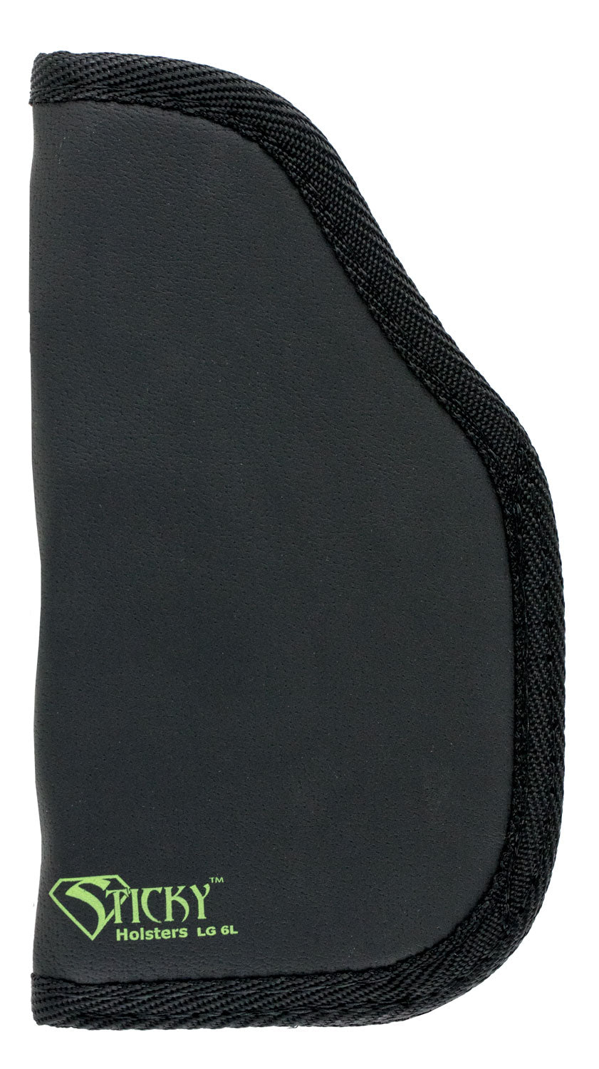 Sticky Holsters LG6LMODLS Ambidextrous Holster Latex Free Fits Large Auto 4-5 Inch Barrel with Laser Black Green