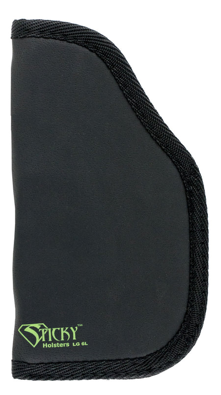 Sticky Holsters LG6LMODLS Ambidextrous Holster Latex Free Fits Large Auto 4-5 Inch Barrel with Laser Black Green