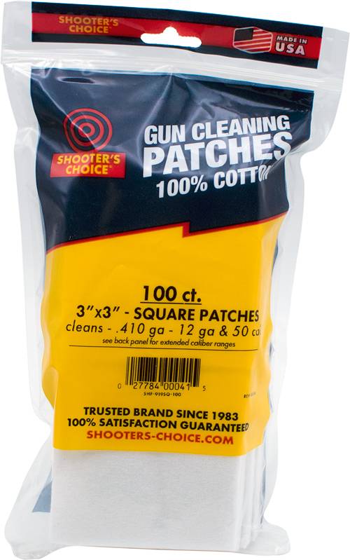 Shooter's Choice Firearm Cleaning Patches 3" 100pc Pack