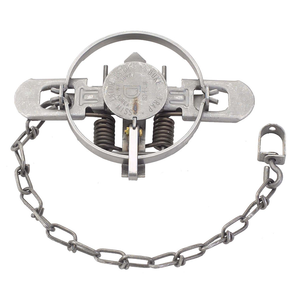 Duke #1.5 Coil Spring Animal Trap 4-3/4" Jaw Spread