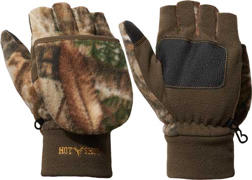 Hot Shot HF2 Bulls-Eye Large Fleece Pop-Top Hunting Mitten RT-Edge
