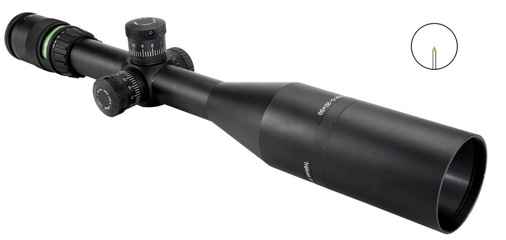 Trijicon AccuPoint 5-20x50mm SFP 30mm Tube Black w/ Illuminated Green Triangle Post Reticle (200047)