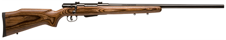 Savage Arms 19738 25 Lightweight Varminter 17 Hornet Caliber with 4+1 Capacity, 24" Barrel, Matte Black Metal Finish & Natural Brown Laminate Stock Right Hand (Full Size)
