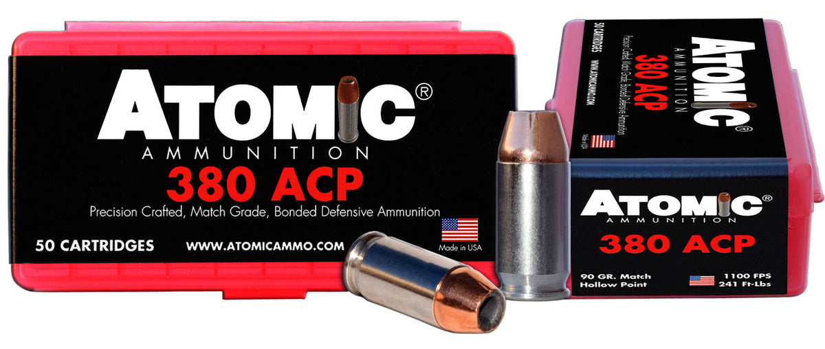 Atomic Precision Craft .380 ACP/Auto 90 grain Hollow Point ammunition