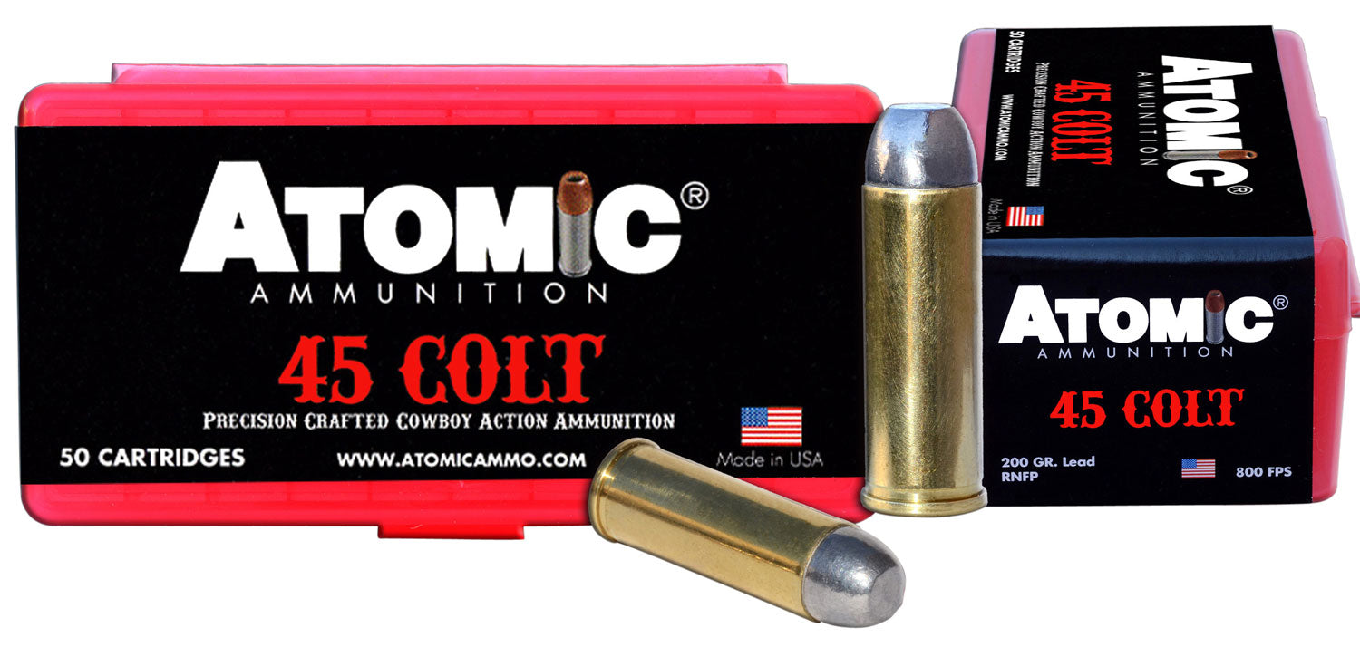 Atomic 00434 Pistol 45 Colt (LC) 200 gr Lead Round Nose Flat Point (LRNFP)