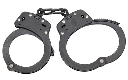 Smith & Wesson 350101 100 Series Blued Steel Slot Lock Handcuffs