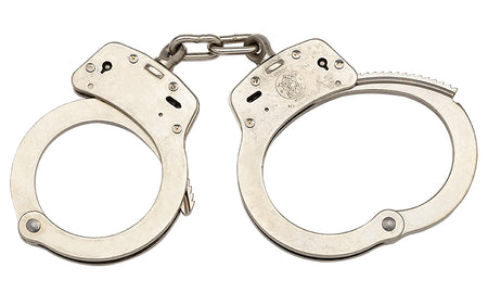 Smith & Wesson 350103 100 Series Nickel Steel Slot Lock Handcuffs