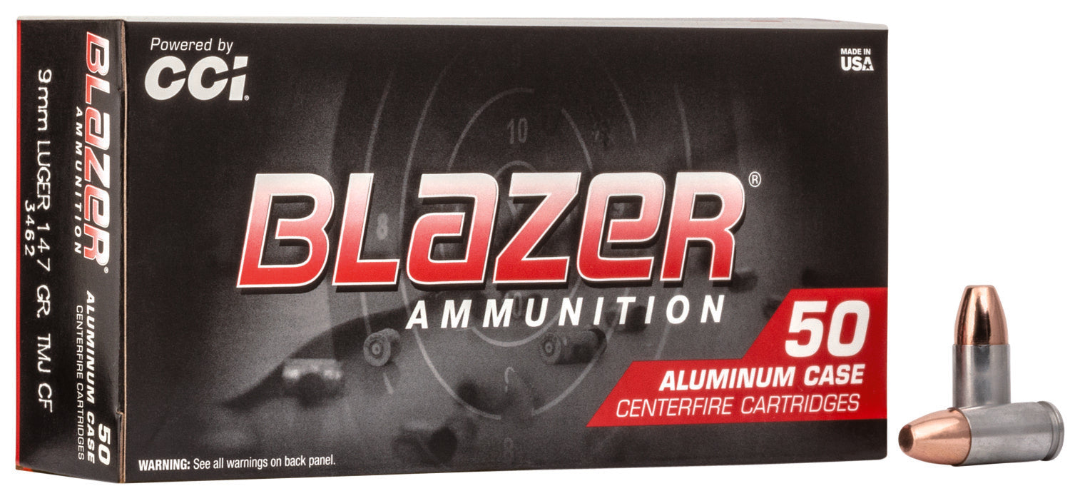 Blazer Blazer Clean-Fire Total Metal Jacket 147 Grain 9mm Luger/Parabellum 985 fps