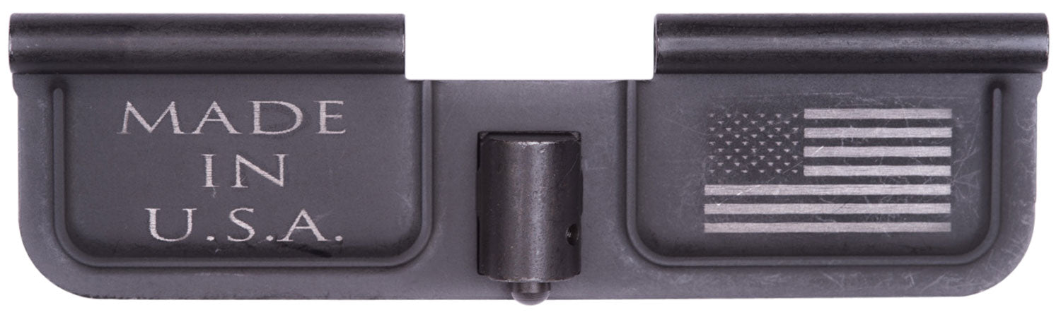 Spikes SED7002 AR-15 Mil-Spec Ejection Port Door - American Flag Laser Engraved Black Phosphate Steel