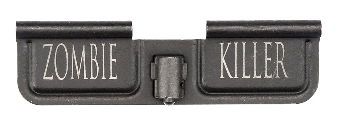 Spikes SED7007 AR-15 Mil-Spec Ejection Port Door - Zombie Killer Engraved Black Phosphate Stamped Steel