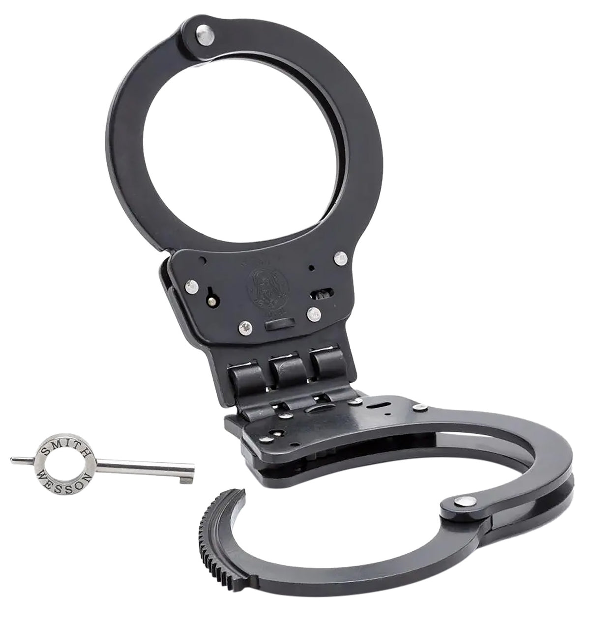 Smith & Wesson 350095 300 Series Hinged Blued Steel Handcuffs