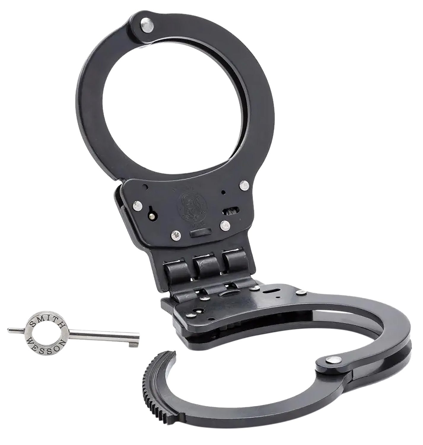 Smith & Wesson 350095 300 Series Hinged Blued Steel Handcuffs
