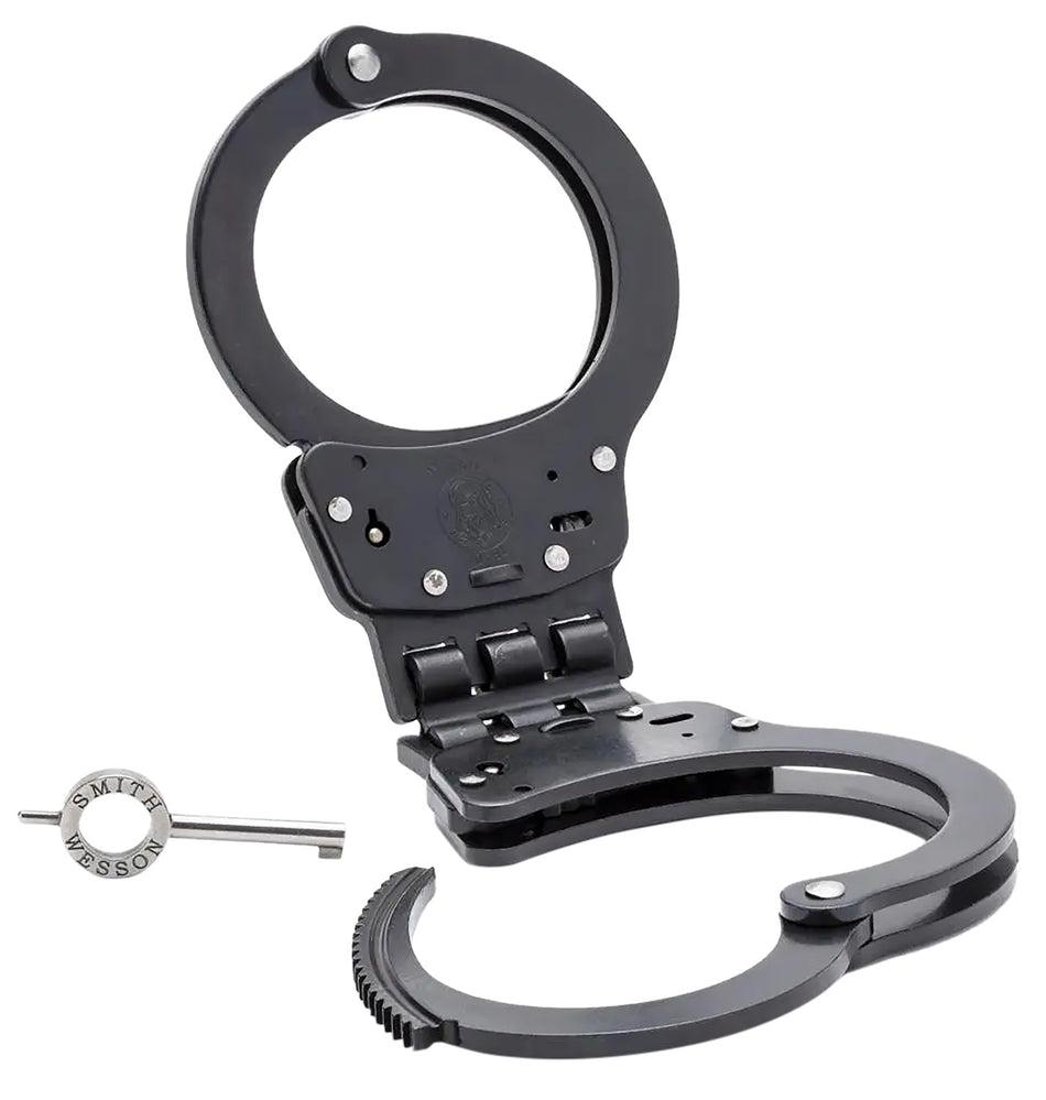 Smith & Wesson 350095 300 Series Hinged Blued Steel Handcuffs