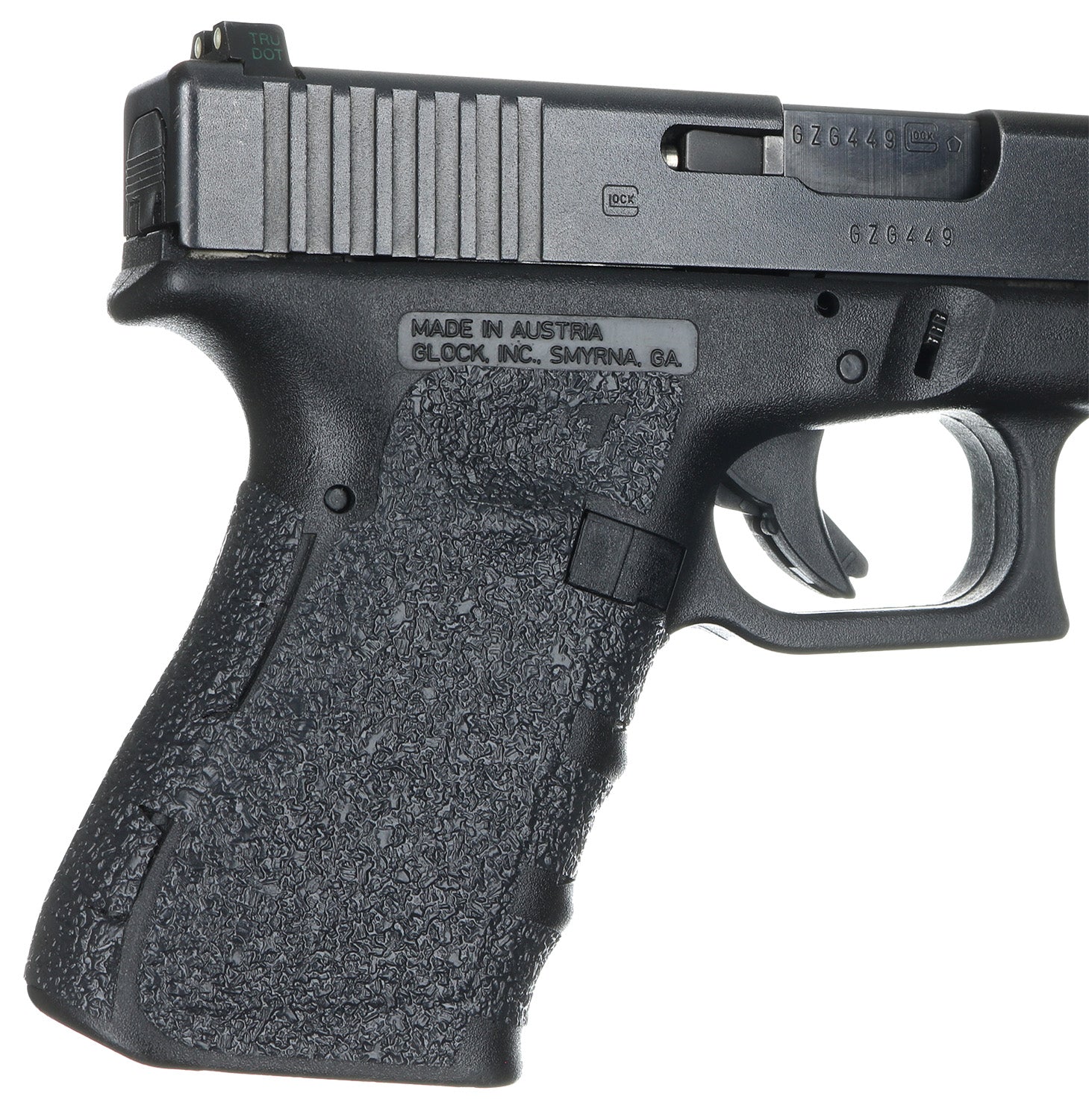 Talon Grips Glock 19/23/25/32/38 Gen1-3 104R Rubber Adhesive Grip Wrap, Black